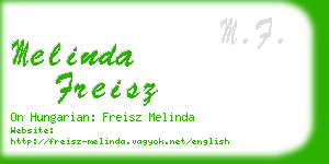 melinda freisz business card